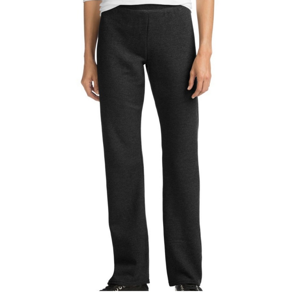 NWT Hanes EcoSmart Open Leg Sweatpants Size M